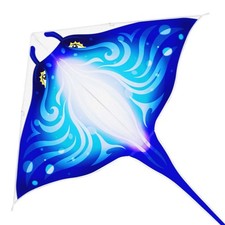 Devil Fish Kite for Kids Adults Easy to Fly Delta Kite Single Line Large, Kit...