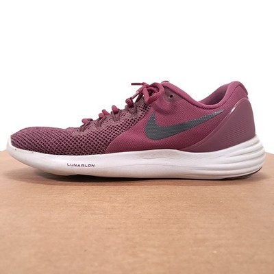 Nike Athletic Shoes Women 9.5 Lunar Apparent Maroon Running Sneakers 908998-601