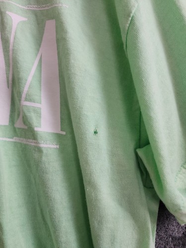 Nirvana T-Shirt Genuine Merch Utero Angel Distressed Fade Green Tee Size XL - Picture 11 of 12