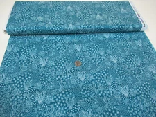 Michael Miller quilt-craft fabric RAINFOREST TOUCAN teal 2 yds (dcx-12604) New!
