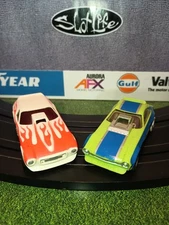 AFX Vintage 70's 2-pk. Of "DragMania" Funny Cars. Both Work! FREE SHIPPING!