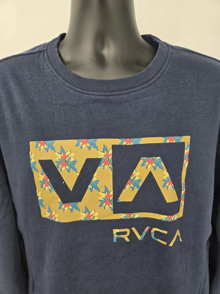 Sudadera RVCA XL Azul Marino Manga Larga Pull Over Artist Network Programa Foto 3 de 4