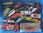 ORIGINAL VINTAGE DIECAST DINKY & CORGI TOYS JOB LOT FORD POLICE CARS etc