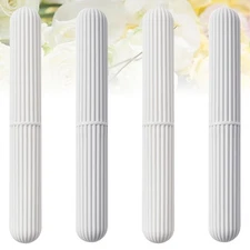 4 PCS Toothbrush Protective Box Travel Storage Container Dust-proof Holder