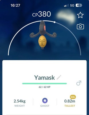 Yamask XXL SIZE Pokestop Showcase Pokemon Gen5 Go Pokémon Unova Cofagrigus