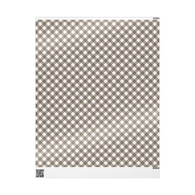 Chic Gift Wrapping Paper Roll, Modern Decorative Wrap, Brown Checkered [...]