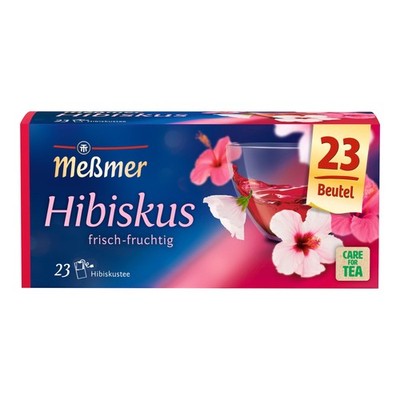 Meßmer Hibiskus 23 Teebeutel Vegan Glutenfrei Laktosefrei