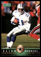Deion Sanders 1997 Pro Line #71 Cowboys NFL READ FREE SHIPPING AutographDen