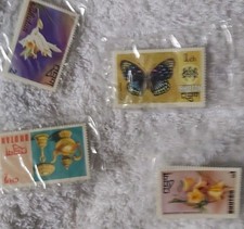 Bhutan Stamps Lot 10 MH 1974-1976 Topicals Butterflies Flowers CV £1.75+