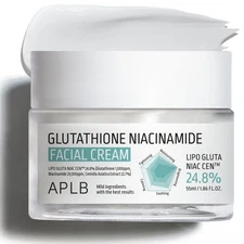 Glutathione Niacinamide Moisturizer Facial Cream 1.9 Fl Oz for Sensitive Skin
