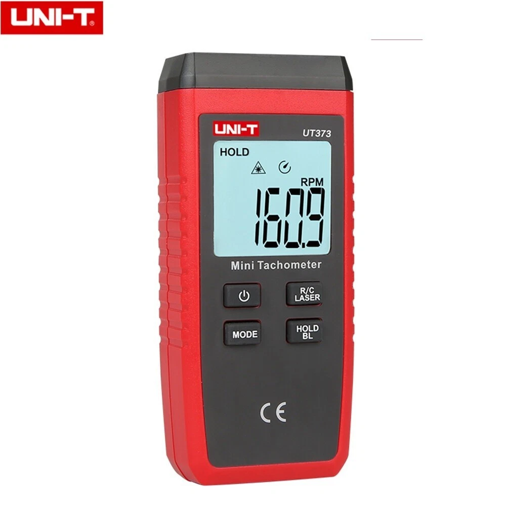 UNIDAD UT373 Tacómetro Láser Digital Rango Automático Medidor RPM Sin Contacto LCD Retroiluminado