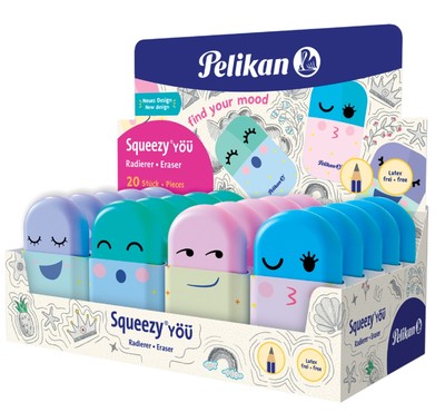 Pelikan Kunststoff-Radierer Squeezy You, im Display
