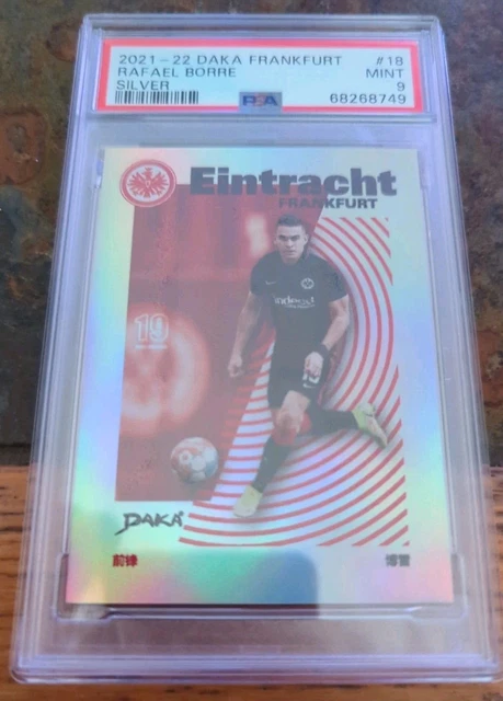 Daka Eintracht Frankfurt 21/22 Rafael Borre Silver 59/75 PSA 9