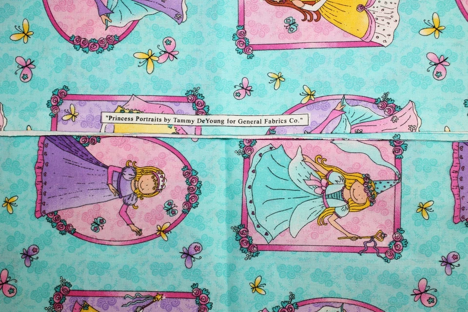 Tela de retratos de princesas de Tammy DeYoung para General Fabrics. Una yarda. RB-81 Foto 3 de 4