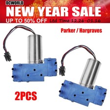 2PCS Parker / Hargraves DC12V Dual Head Brushless Air Pump Vacuum Diaphragm Pump