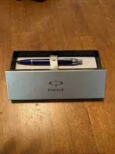 Parker IM BLUE Chrome Trim Ballpoint Pen with Black Ink - Bin 4