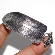 925 Silver Plated Vintage Style Vintage Bangle Jewelry Size FreeSize MJ