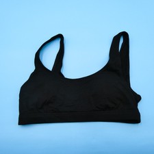 Victorias Secret Bralette Bra Medium Black Wireless Pullover Straps Lingerie VS