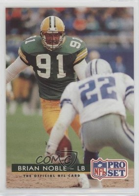 1992 Pro Set Brian Noble #174 0ez5