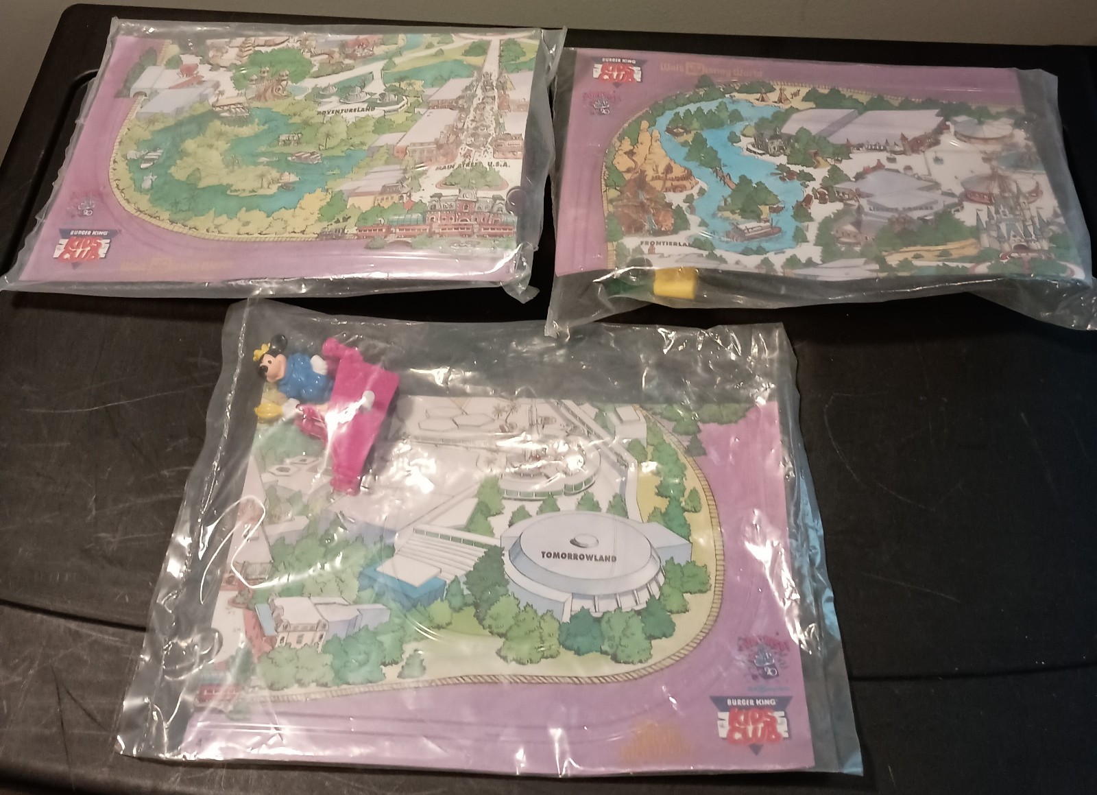 Burger King Kids Club Disney World Celebration Parade 3-Piece Set New In Package