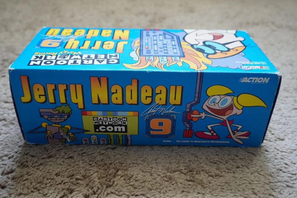 Action Wacky Racing 1999 Jerry Nadeau #9 Cartoon Network Dexter NASCAR diecast Foto 2 de 4