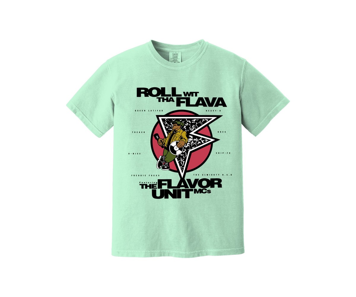 Flavor Unit Heavyweight T Shirt - 90s Boom Bap, Queen Latifah