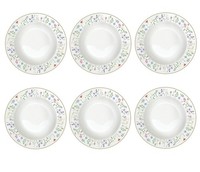 6Er Set Suppenteller Fleurs Et Citrons Zitronen 21,5Cm Porzellan Easy Life