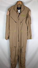 GIBSON & BARNES Nomex IIIA Flight Suit Coveralls Military Tan Sz 42T USA Made