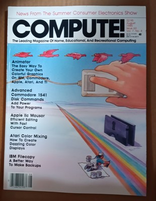 Vintage August 1985 compute magazine Issue 63 Volume 7 Number8 Computer Magazine