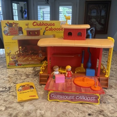 TOMY Get Along Gang Clubhouse Caboose Playset 1984 Vintage With