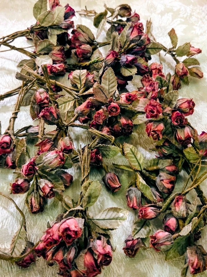 22 paquetes de brotes y hojas rosa rosa pequeño papel para manualidades Foto 3 de 4