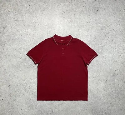 Prada Luxury Polo Shirt Red Size 3XL