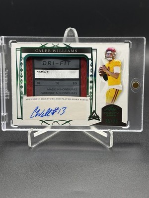 Caleb Williams RPA 2022 Leaf Trinity RC Patch Auto Nike Tag 25/25 Bookend Rookie