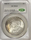 1902-O MORGAN SILVER DOLLAR CAC MS64 With Toning