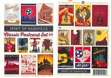 Spirit of Nashville Tennessee Classic Postcard Series your Choice