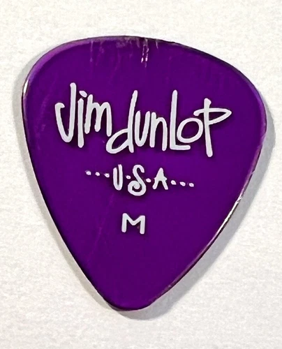 Purple Jim Dunlop Guitar Pick M Medium Thickness Used Guitarist