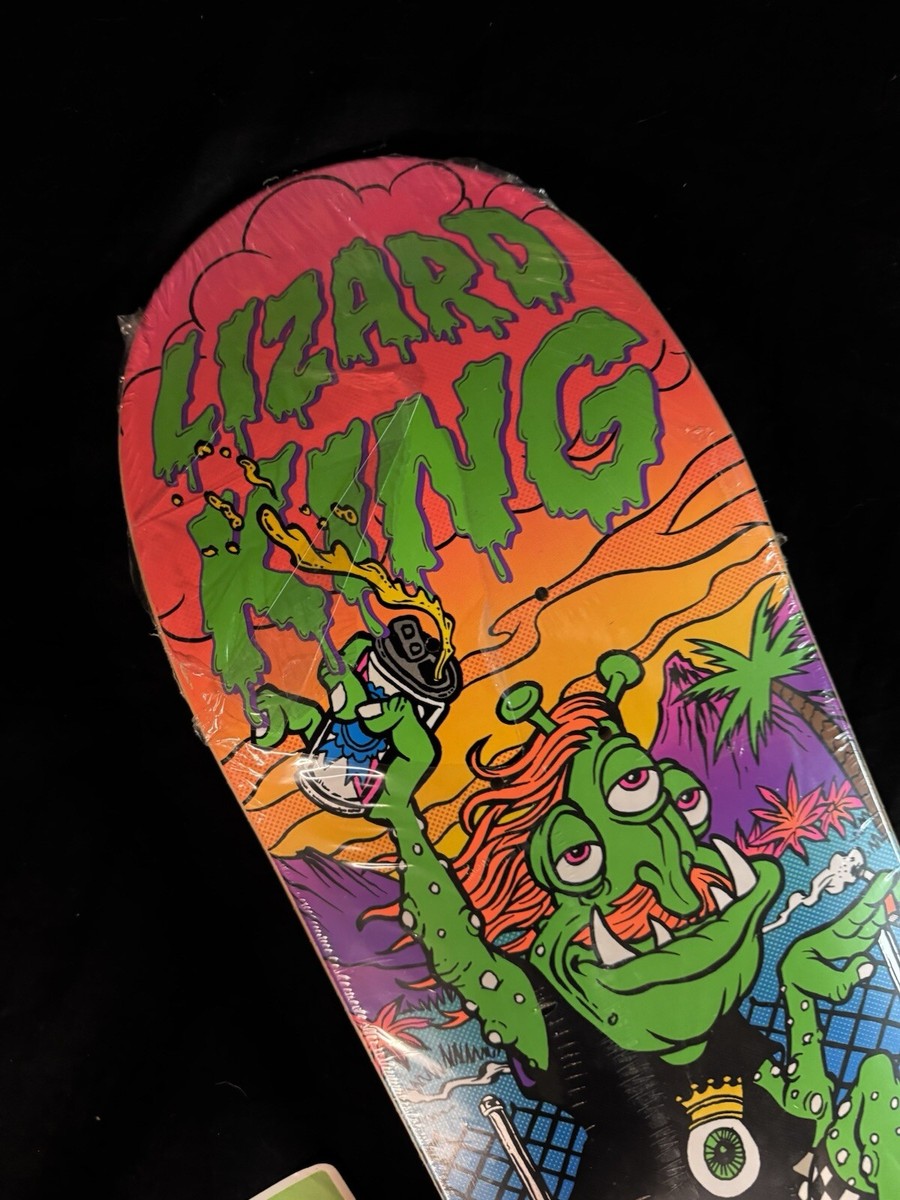 RARE Lizard King D & W Deathwish Skateboard Deck Creeps Pro Rider