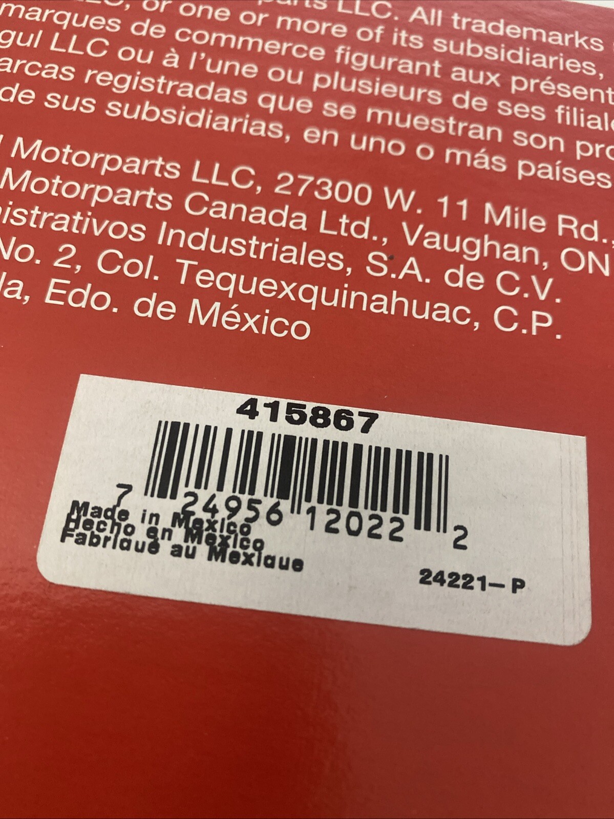 415867 National Oil Seal 8-1/2"OD 7-1/2"ID 5/8"W BRAND NEW In Box