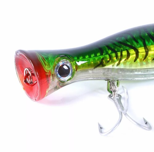 LARGE TOP WATER POPPER SALTWATER OFFSHORE FISHING LURE CRANKBAIT BASS - Picture 2 of 5