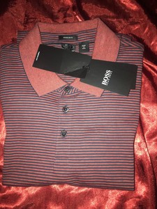 black and red hugo boss polo