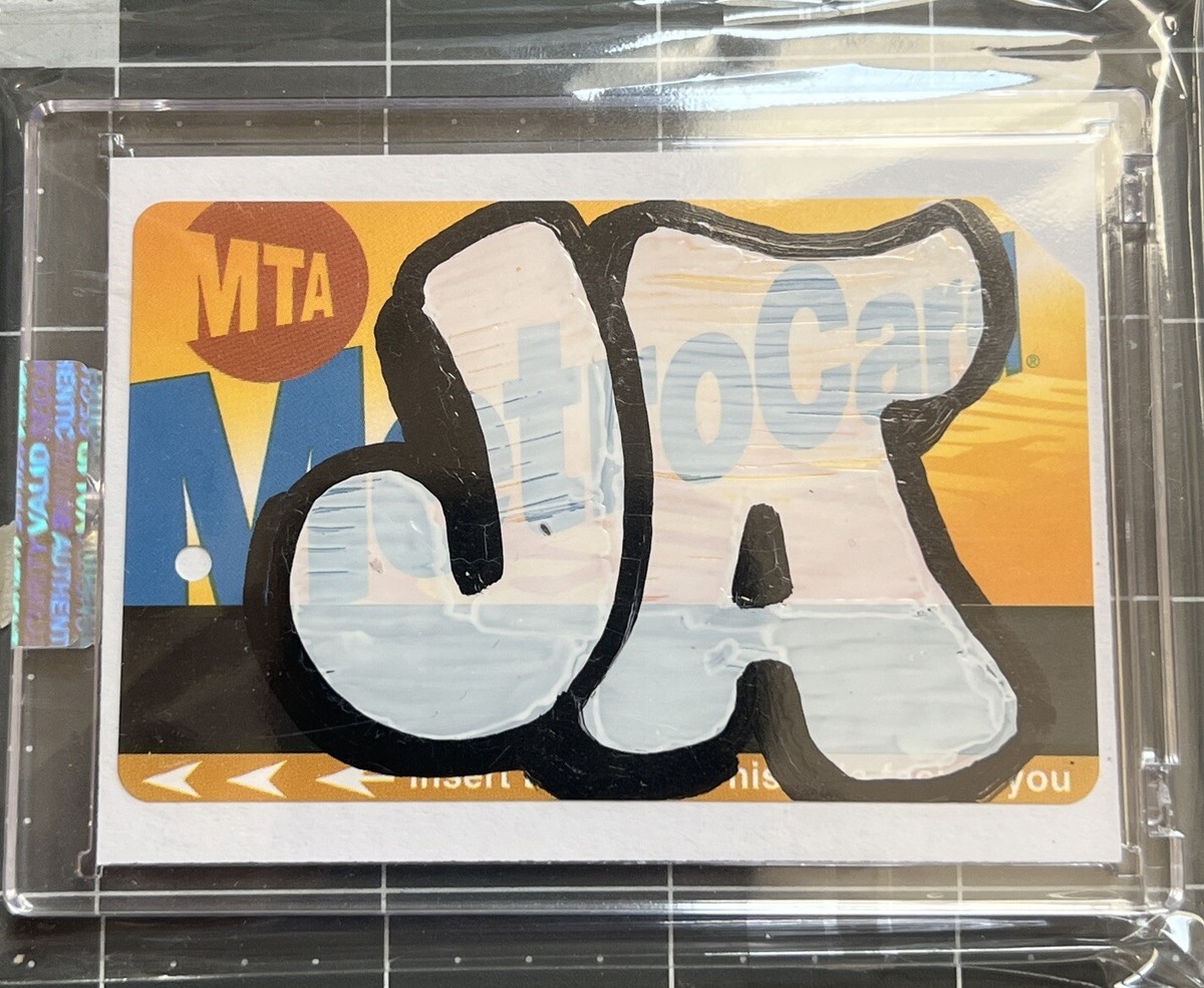 JA JAONE XTC Graffiti Tagged MTA Card SEALED W/ COA 2016 RARE!! | eBay