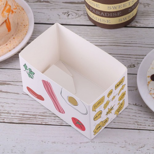 10pcs Cake Packaging Boxes Paper Sandwich Containers Food Boxes Party Favors - Bild 10 von 12