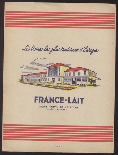 Antiguo Protege Cuaderno Francia Leche San Martin Bonita Roca Vaca Escuela - Picture 3 of 3