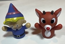 2019 Rudolph the Red Nosed Reindeer Lot of 2 Finger Puppets
