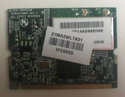 GATEWAY MA3 MX6422 Broadcom BCM94318MPG Mini PCI b/g Wireless BCM4318E
