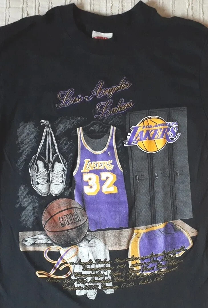 Vintage Los Angeles Lakers Magic Johnson Shirt Size Small