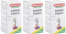 Baidyanath Akeek Pishti (10g) Each Ayurvedic - PACK of 3