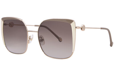 Carolina Herrera HER-0111/S T53HA Sunglasses Women's Beige/Ivory/Brown 57mm