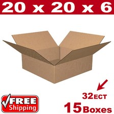 15 - 20x20x6 Cardboard Boxes Mailing Packing Shipping Box Corrugated Carton