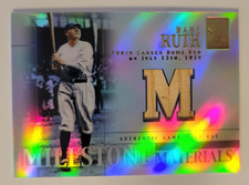 2002 Babe Ruth TOPPS TRIBUTE Authentic Bat Milestone Materials Yankees